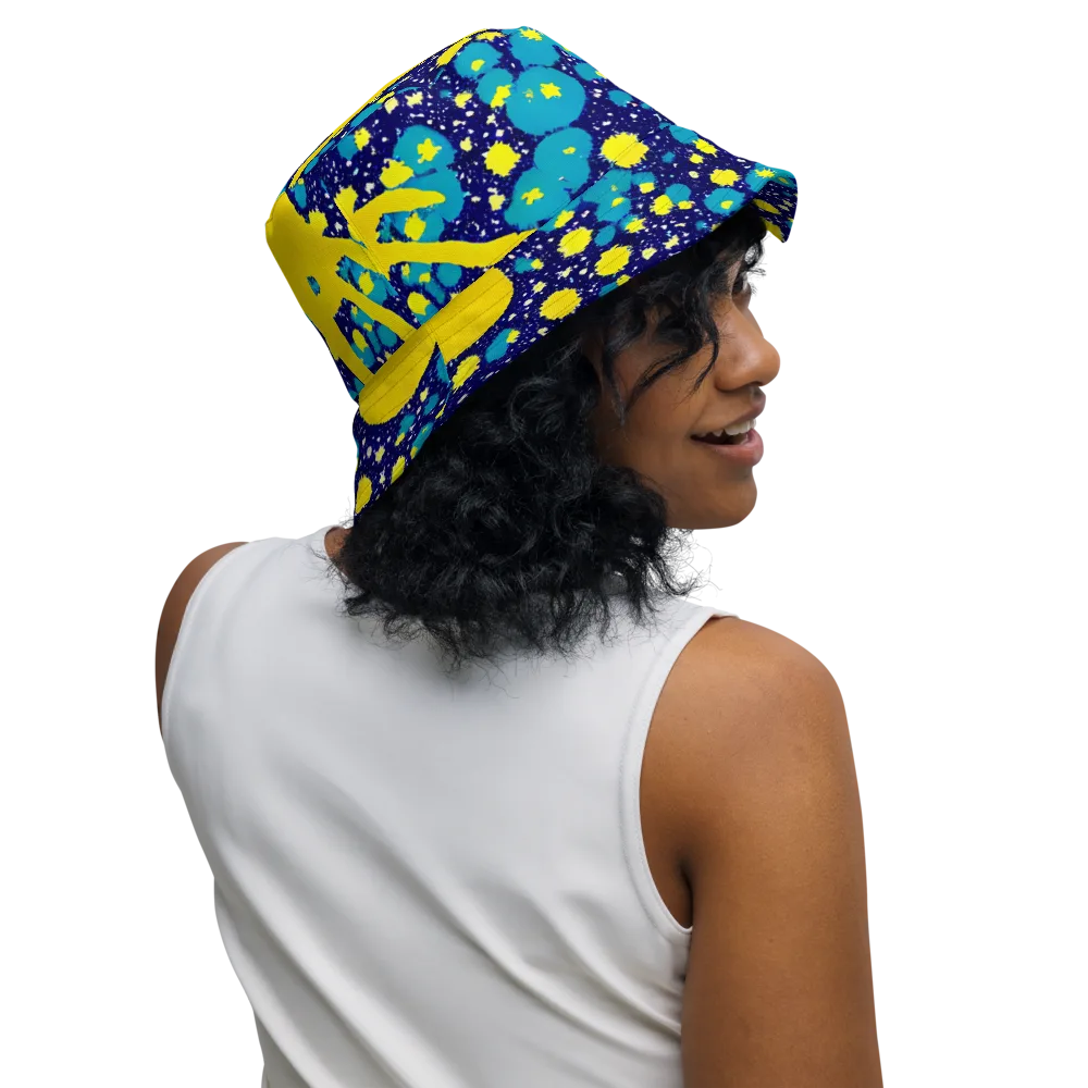 Starburst Splash on Reversible Bucket Hat — Right Outside