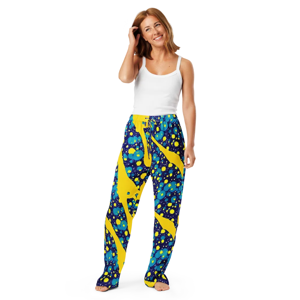Starburst Splash on Women's Pajama Pants — Front