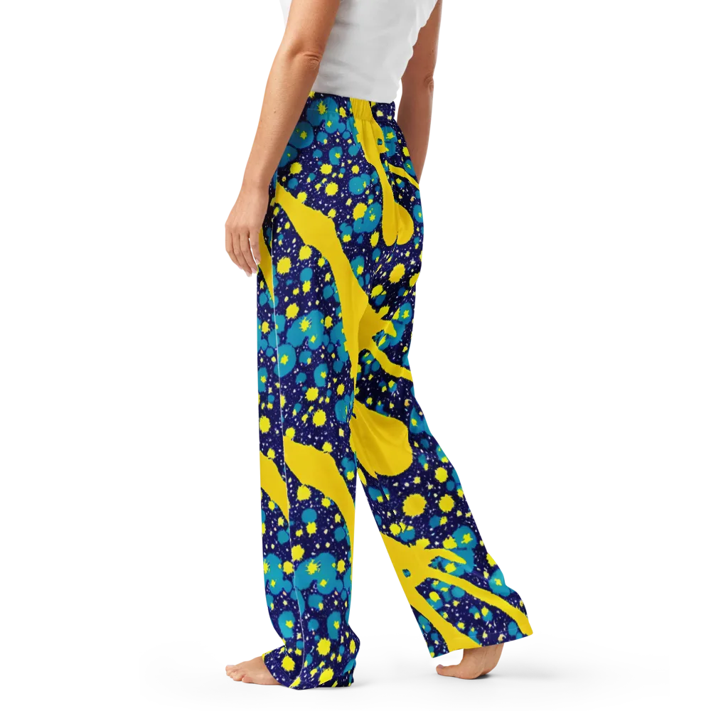Starburst Splash on Women's Pajama Pants — Left