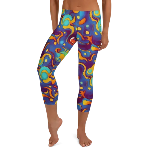 Pelton Swirl on a Capri Leggings