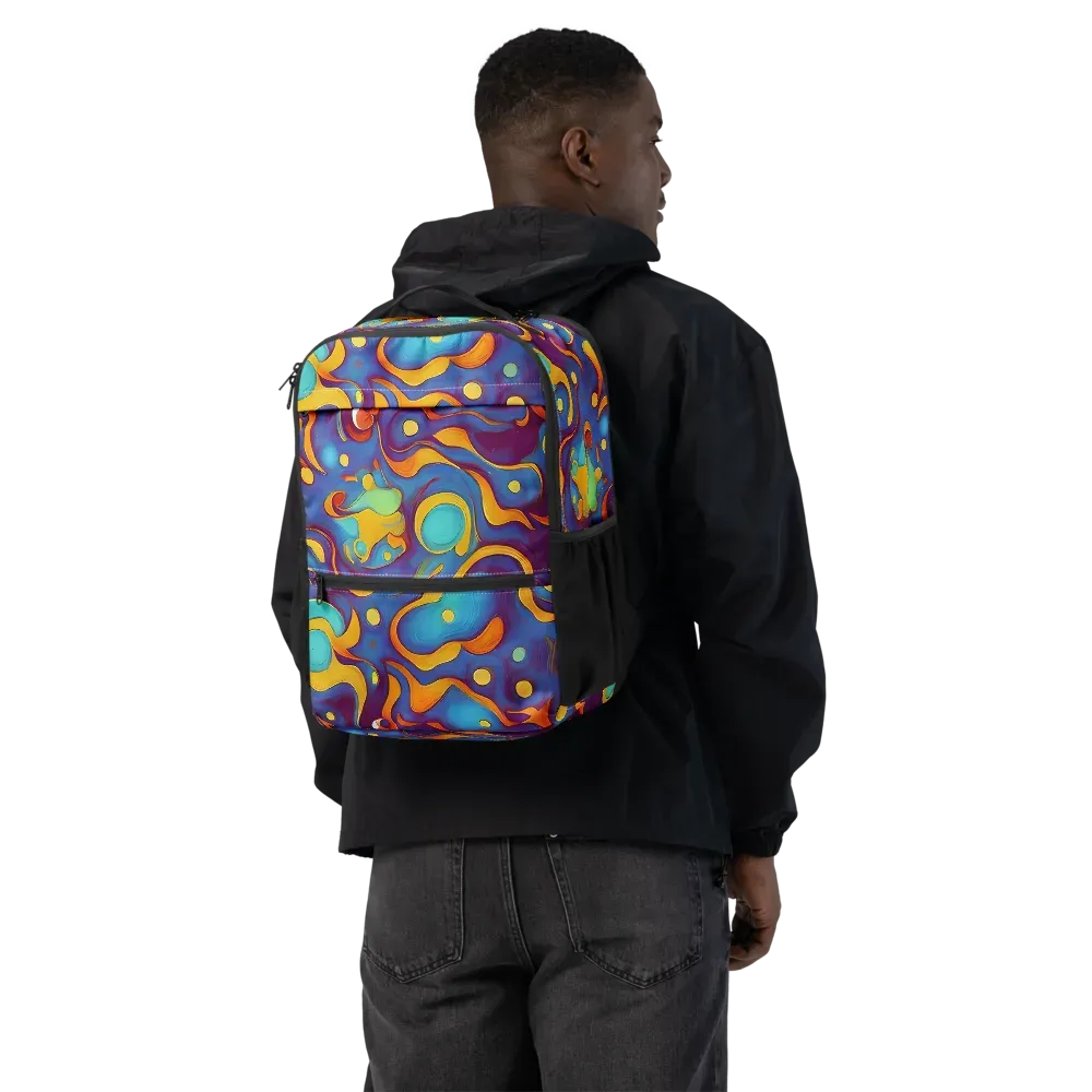Pelton Swirl on Utility Backpack — Back