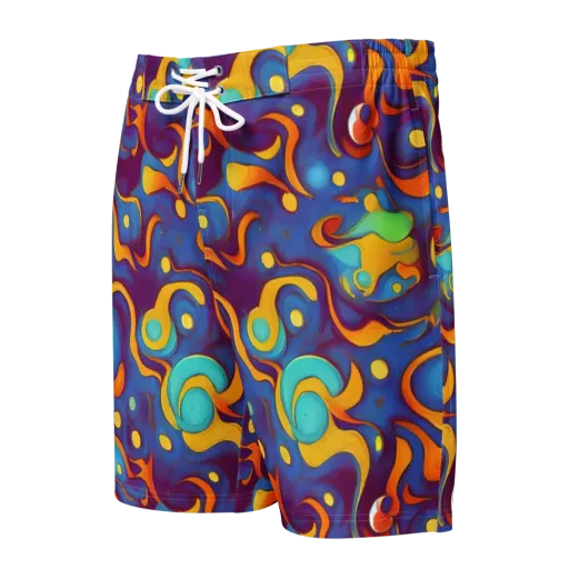 Pelton Swirl on a Men's Board Shorts