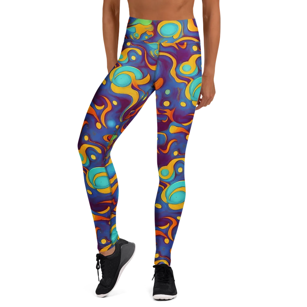 Pelton Swirl on Yoga Leggings — Front