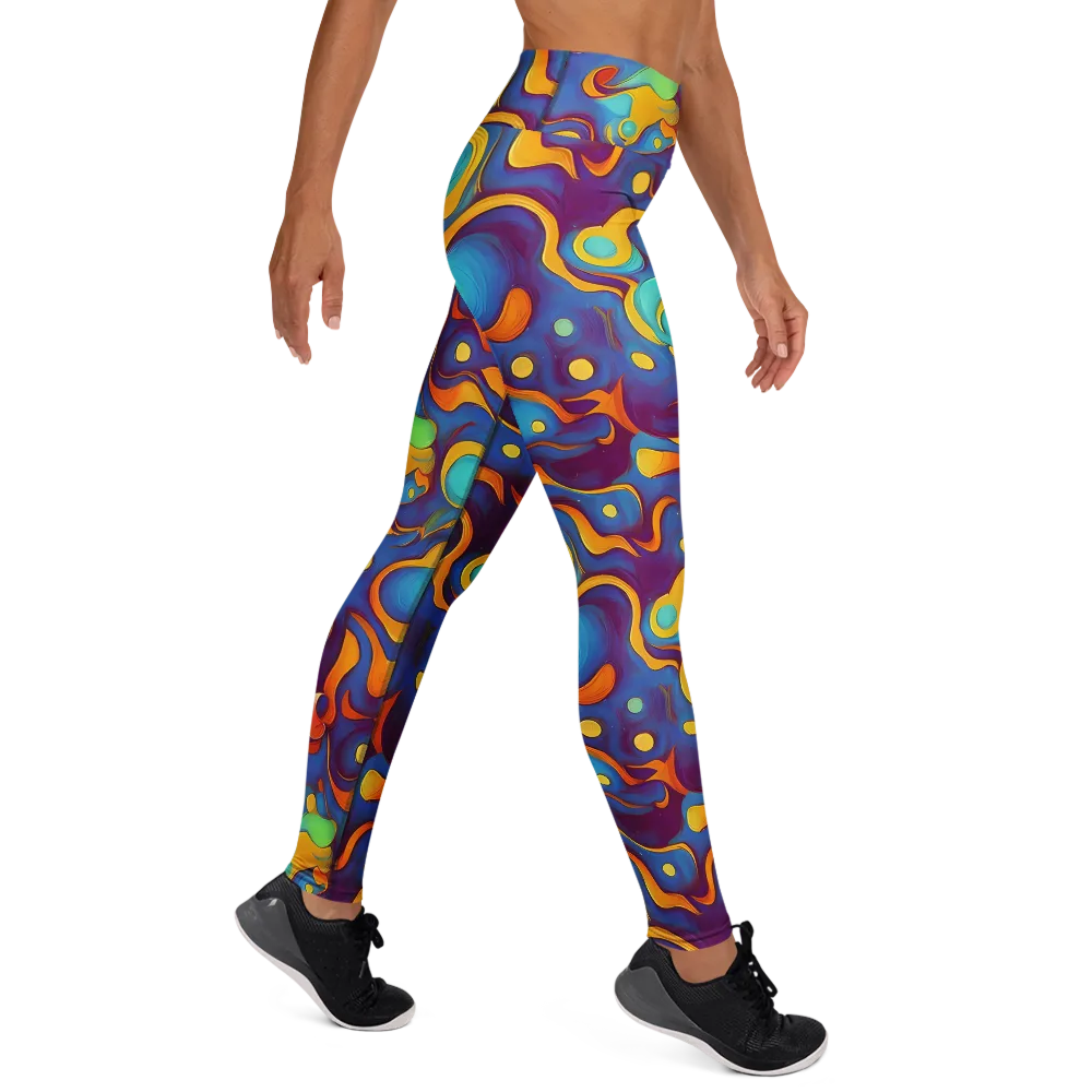 Pelton Swirl on Yoga Leggings — Right