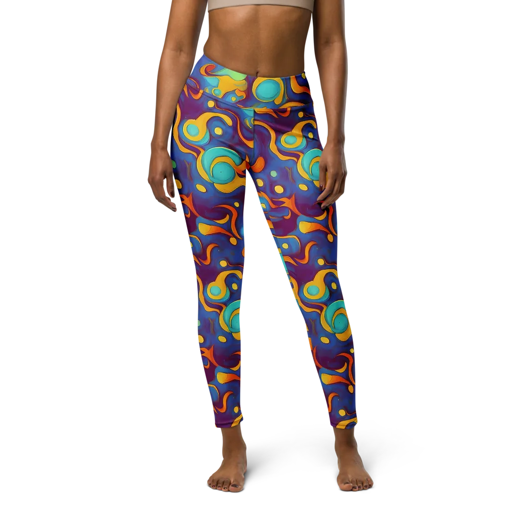 Pelton Swirl on Yoga Leggings — Front