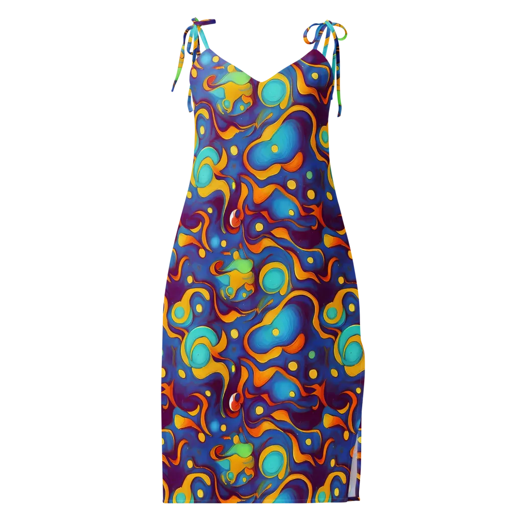 Pelton Swirl on Slip Dress — Front