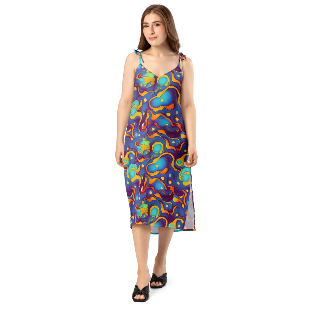 Pelton Swirl on Slip Dress — Front