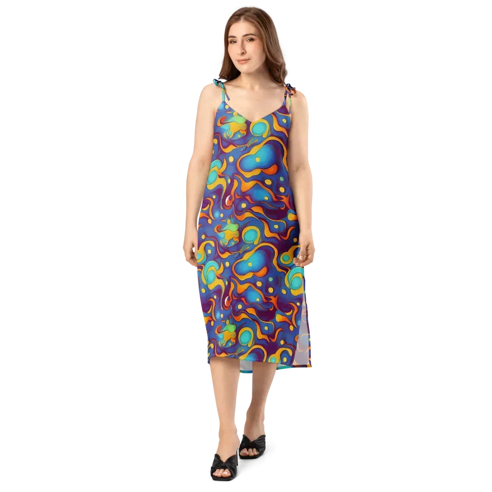 Pelton Swirl on Slip Dress — Front