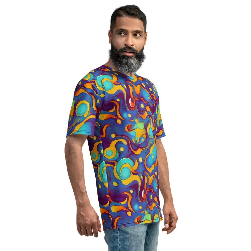 Pelton Swirl on Men's Crew Neck T-Shirt — Right