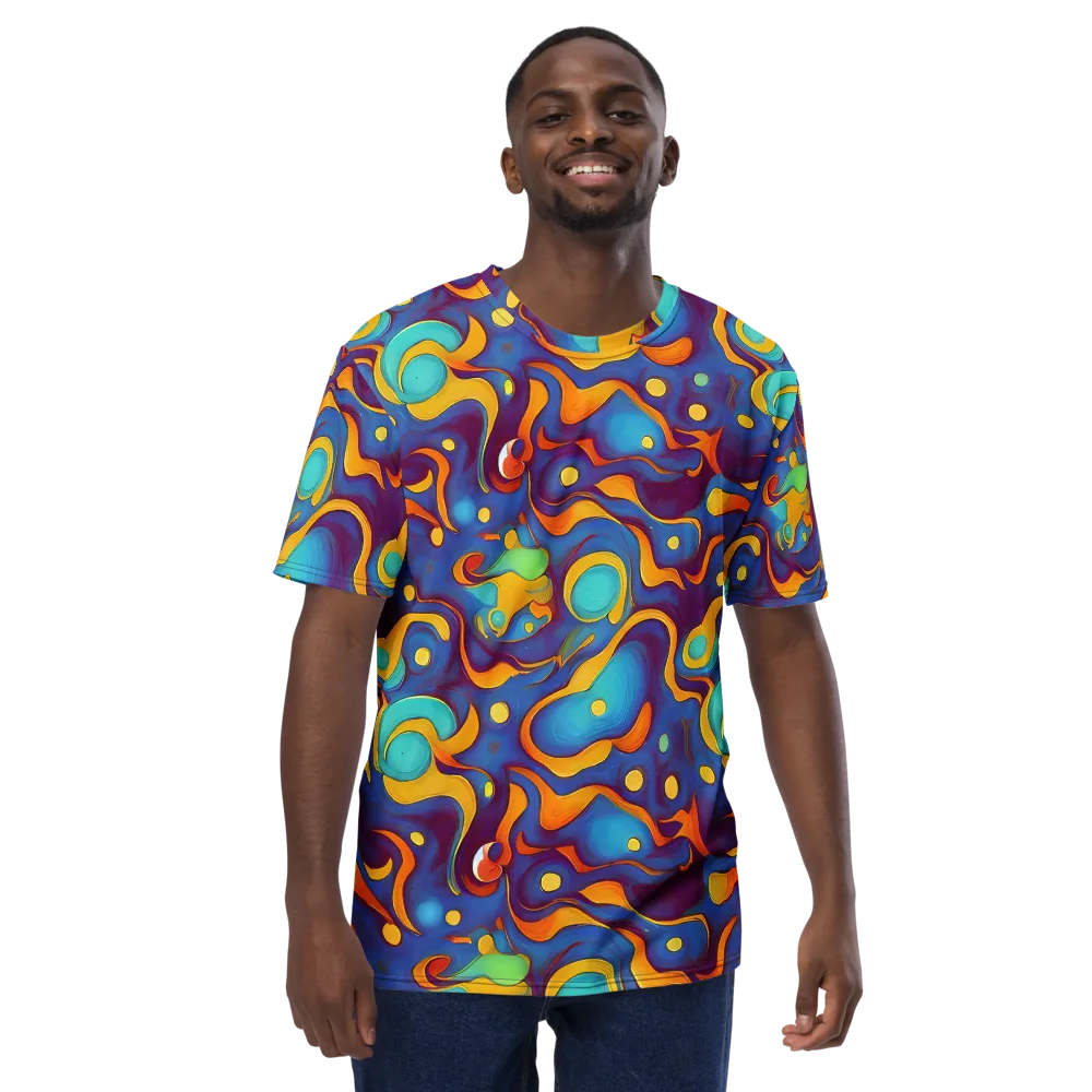 Pelton Swirl on Men's Crew Neck T-Shirt — Front