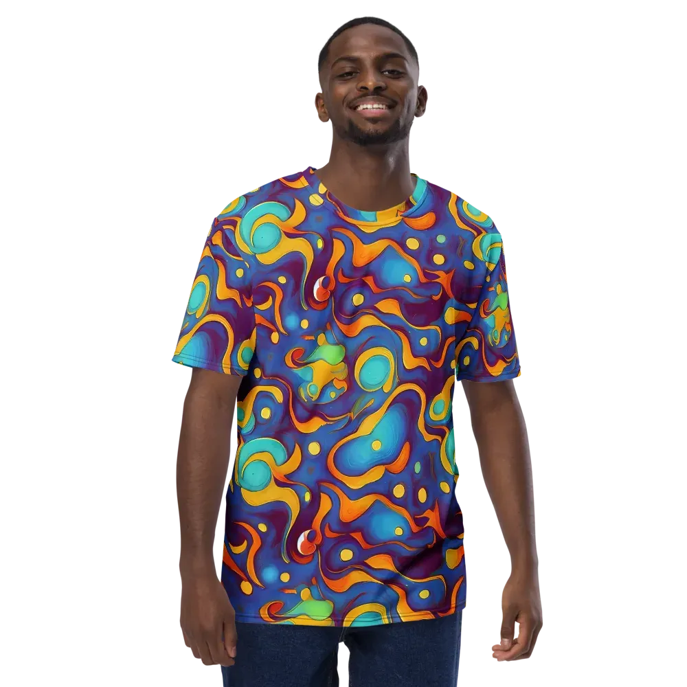 Pelton Swirl on Men's Crew Neck T-Shirt — Front