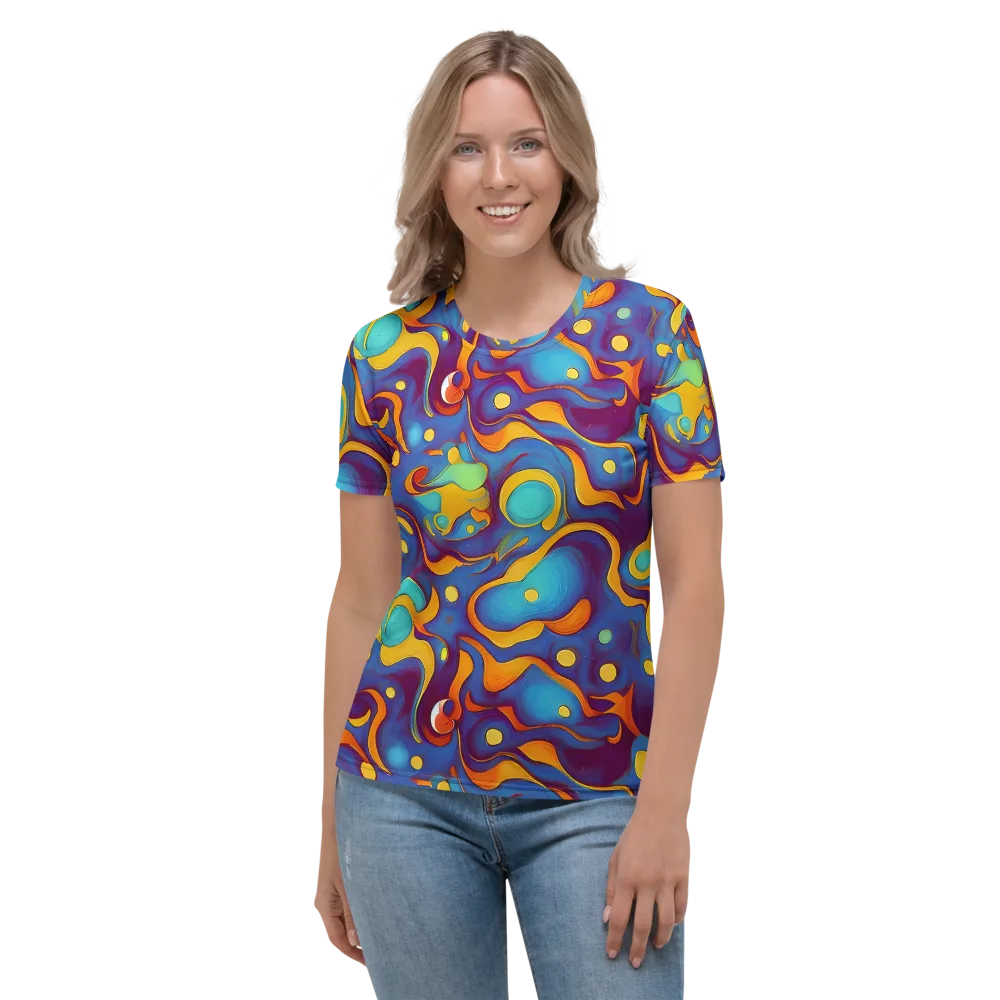 Pelton Swirl on Women's Crew Neck T-Shirt — Front