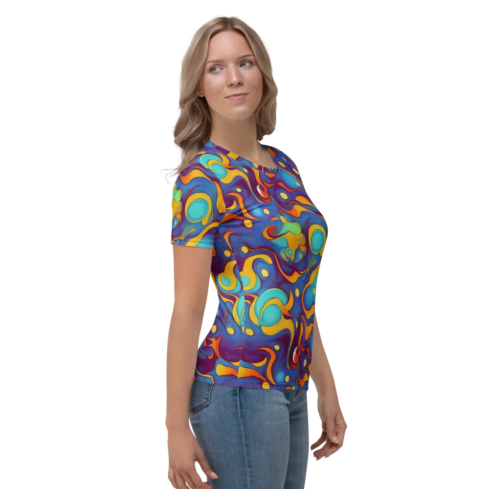 Pelton Swirl on Women's Crew Neck T-Shirt — Right
