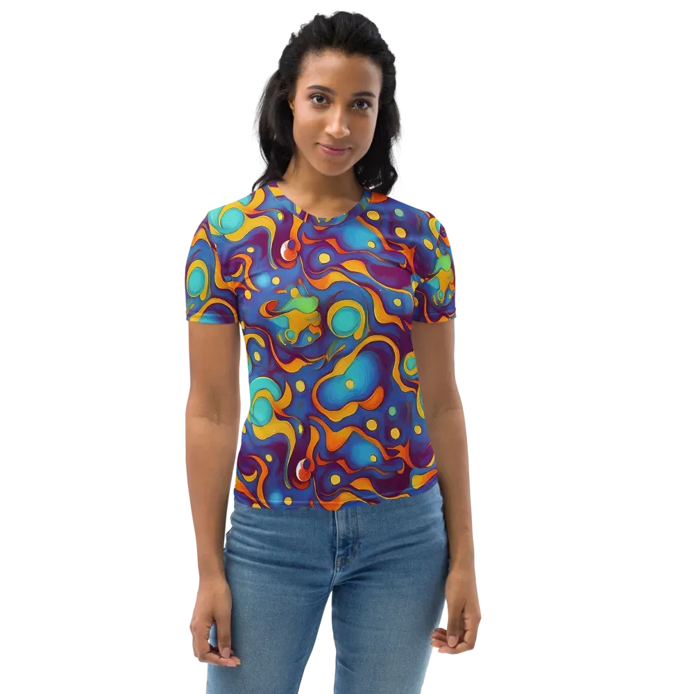 Pelton Swirl on Women's Crew Neck T-Shirt — Front
