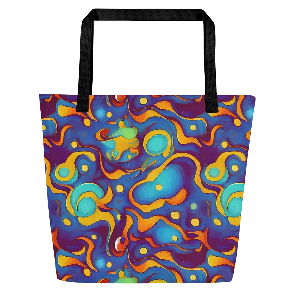 Pelton Swirl on Large Tote Bag W/ Pocket — Front