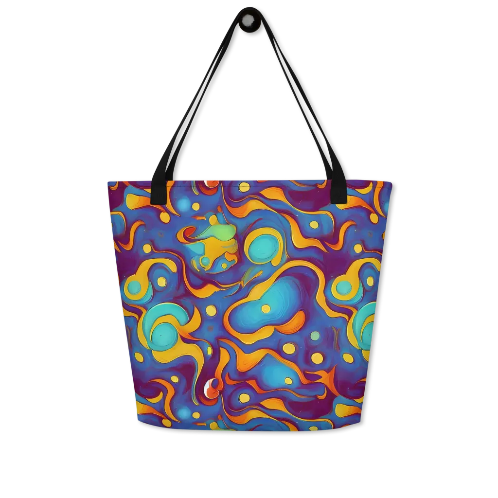 Pelton Swirl on Large Tote Bag W/ Pocket — Front