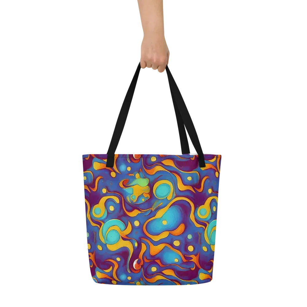 Pelton Swirl on Large Tote Bag W/ Pocket — Front
