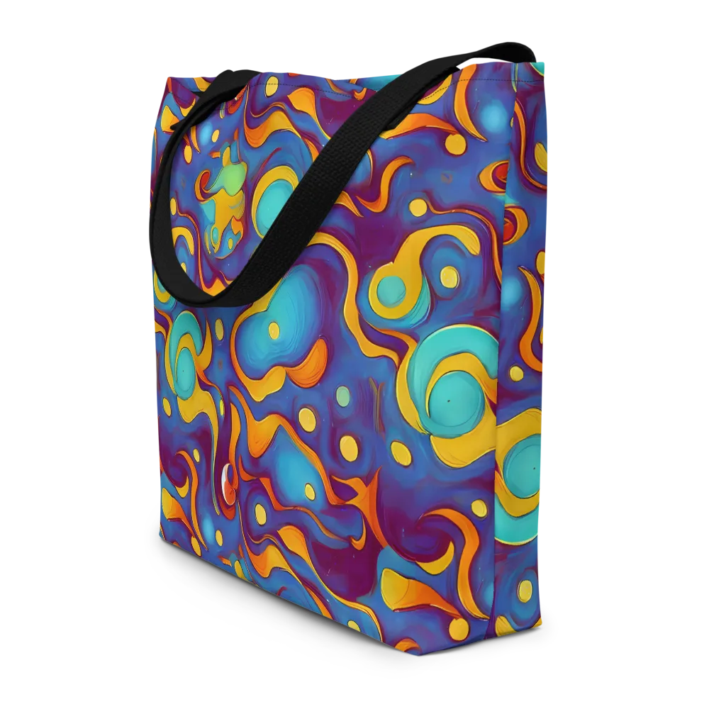 Pelton Swirl on Large Tote Bag W/ Pocket — Front
