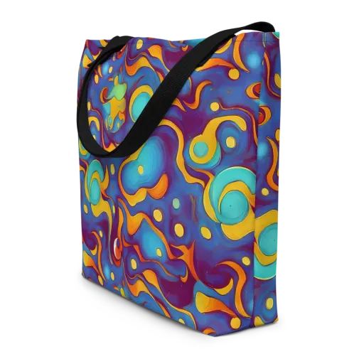 Pelton Swirl on a Large Tote Bag W/ Pocket