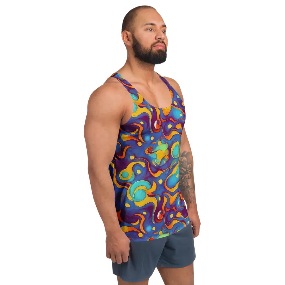 Pelton Swirl on Men's Tank Top — Right Front
