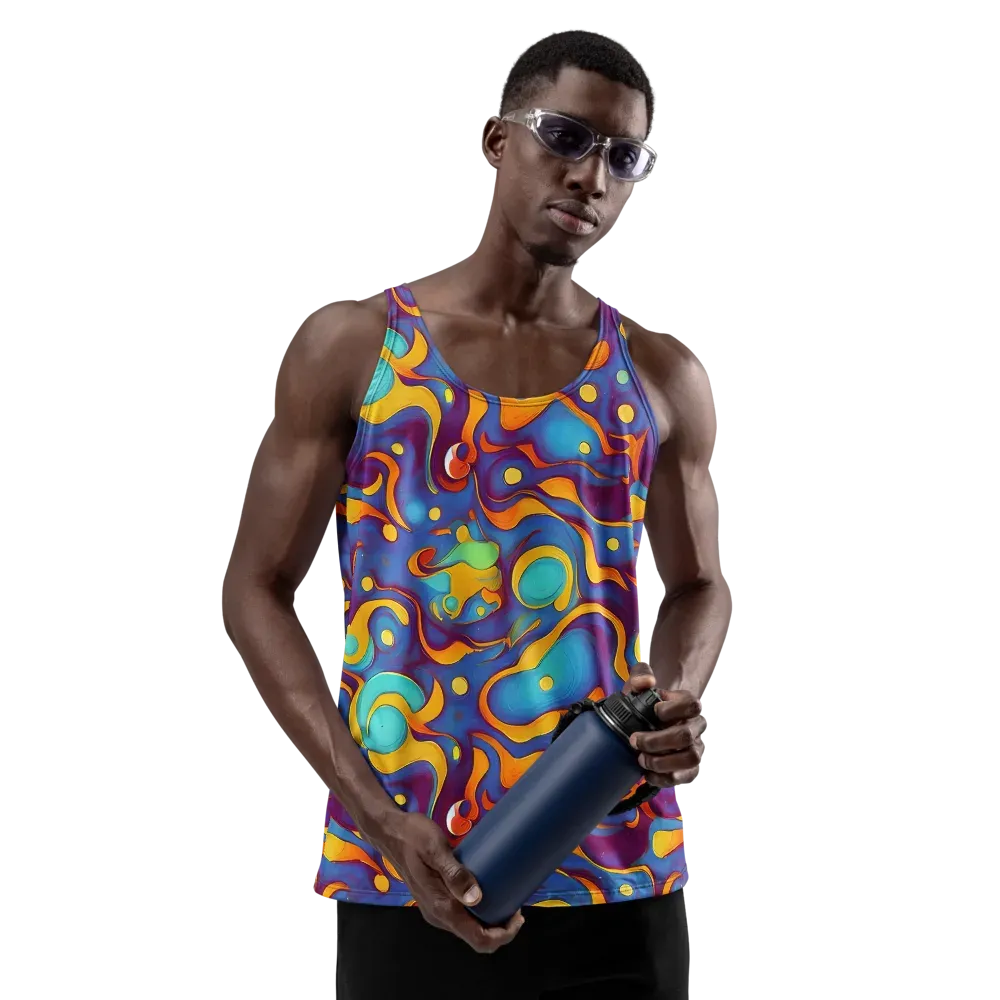 Pelton Swirl on Men's Tank Top — Front