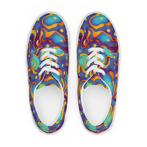 Pelton Swirl on a Men's Lace-Up Canvas Shoes