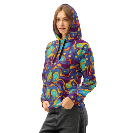 Pelton Swirl on a Cotton Hoodie