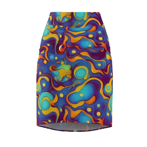 Pelton Swirl on a Pencil Skirt