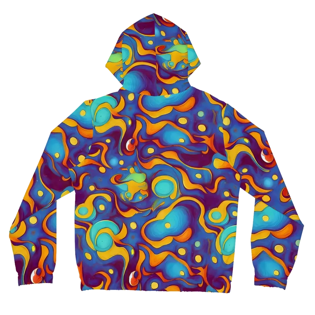 Pelton Swirl on Women's Full-Zip Hoodie — Back