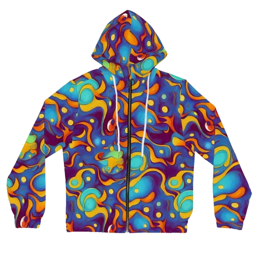 Pelton Swirl on a Women's Full-Zip Hoodie