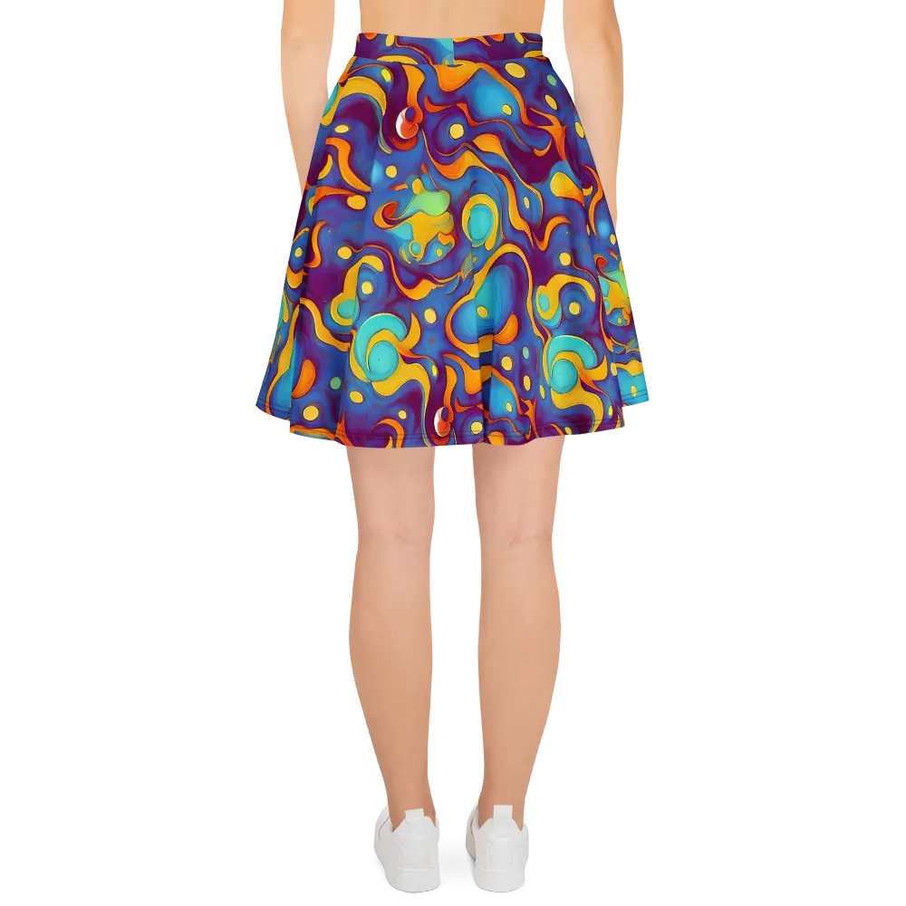Pelton Swirl on Skater Skirt — Back