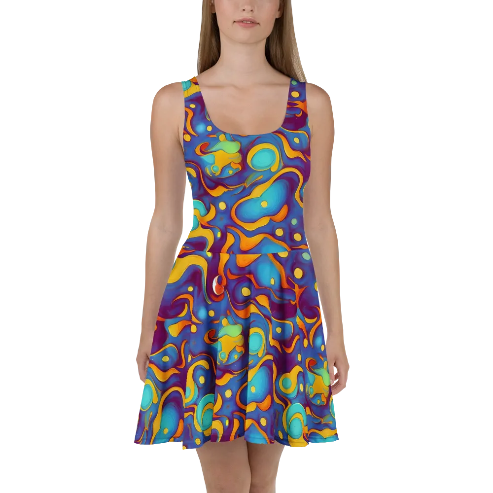 Pelton Swirl on Skater Dress — Front