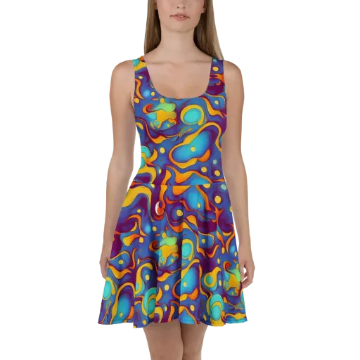 Pelton Swirl on a Skater Dress