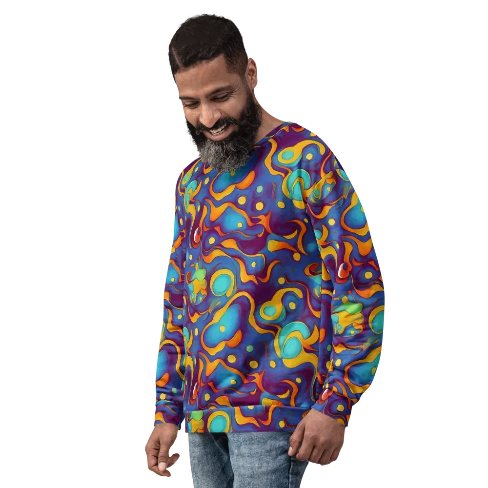 Pelton Swirl on Sweatshirt — Left Front