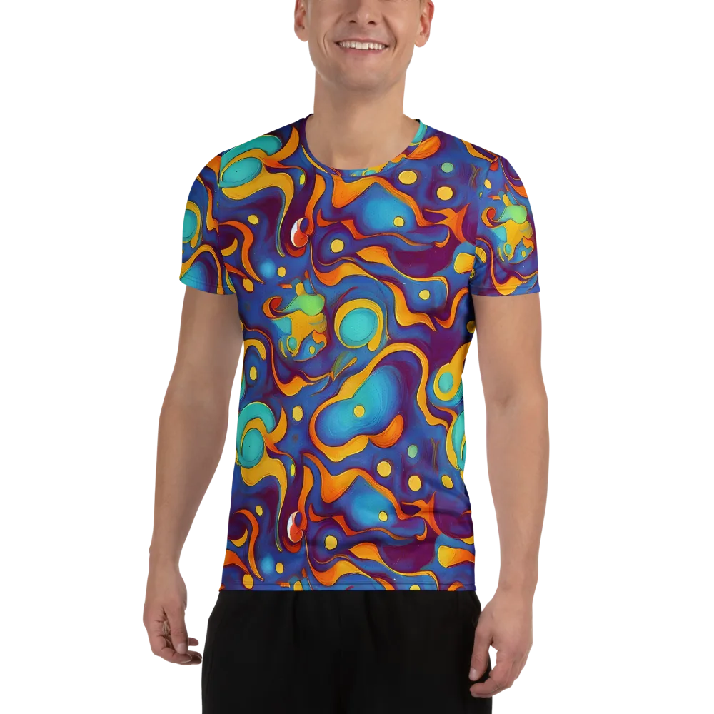 Pelton Swirl on Men's Athletic T-Shirt — Front
