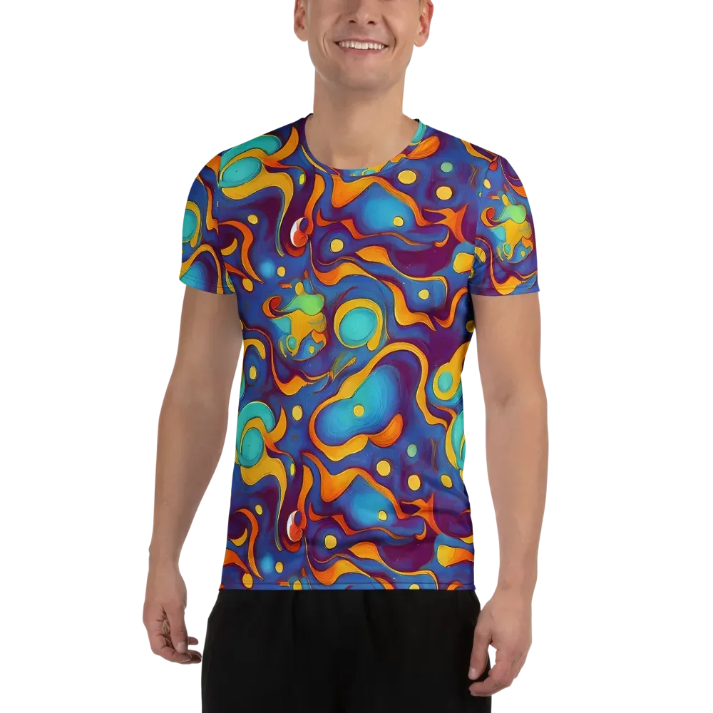 Pelton Swirl on Men's Athletic T-Shirt — Front