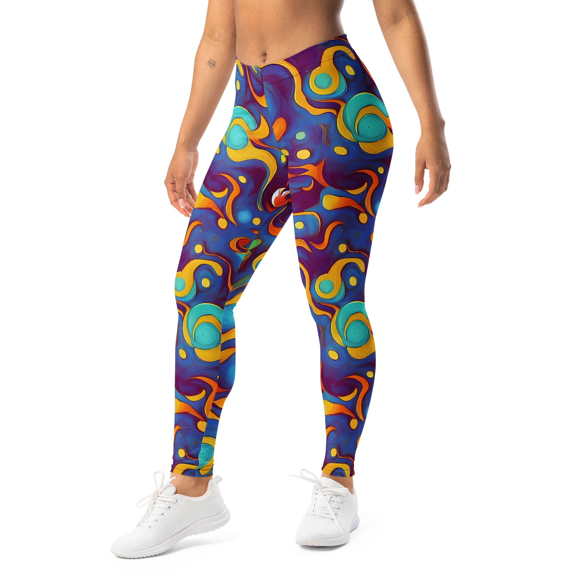 Pelton Swirl on Leggings — Left Front