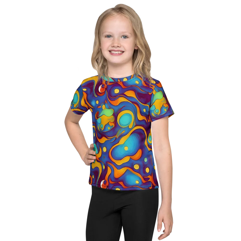 Pelton Swirl on Kids Crew Neck T-Shirt — Front