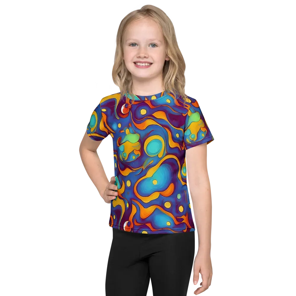 Pelton Swirl on Kids Crew Neck T-Shirt — Front