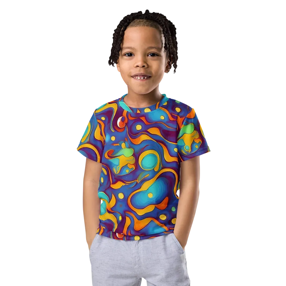 Pelton Swirl on Kids Crew Neck T-Shirt — Front