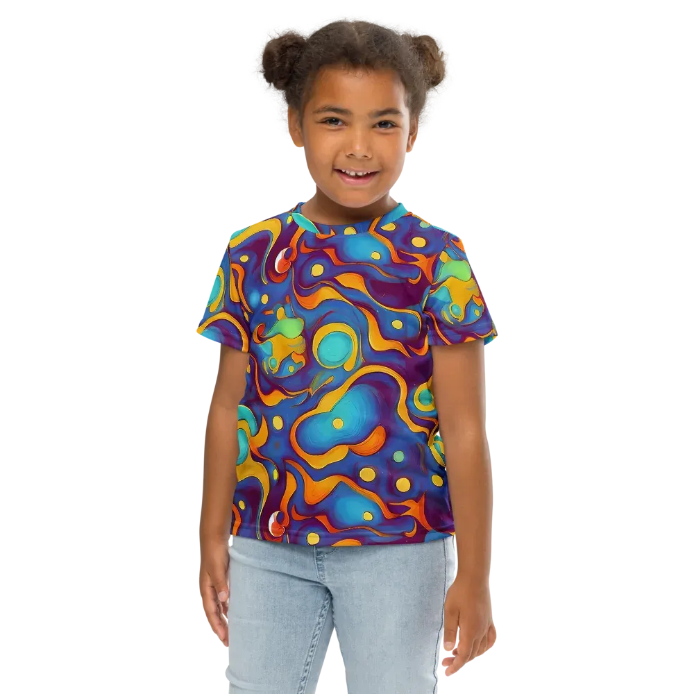 Pelton Swirl on Kids Crew Neck T-Shirt — Front