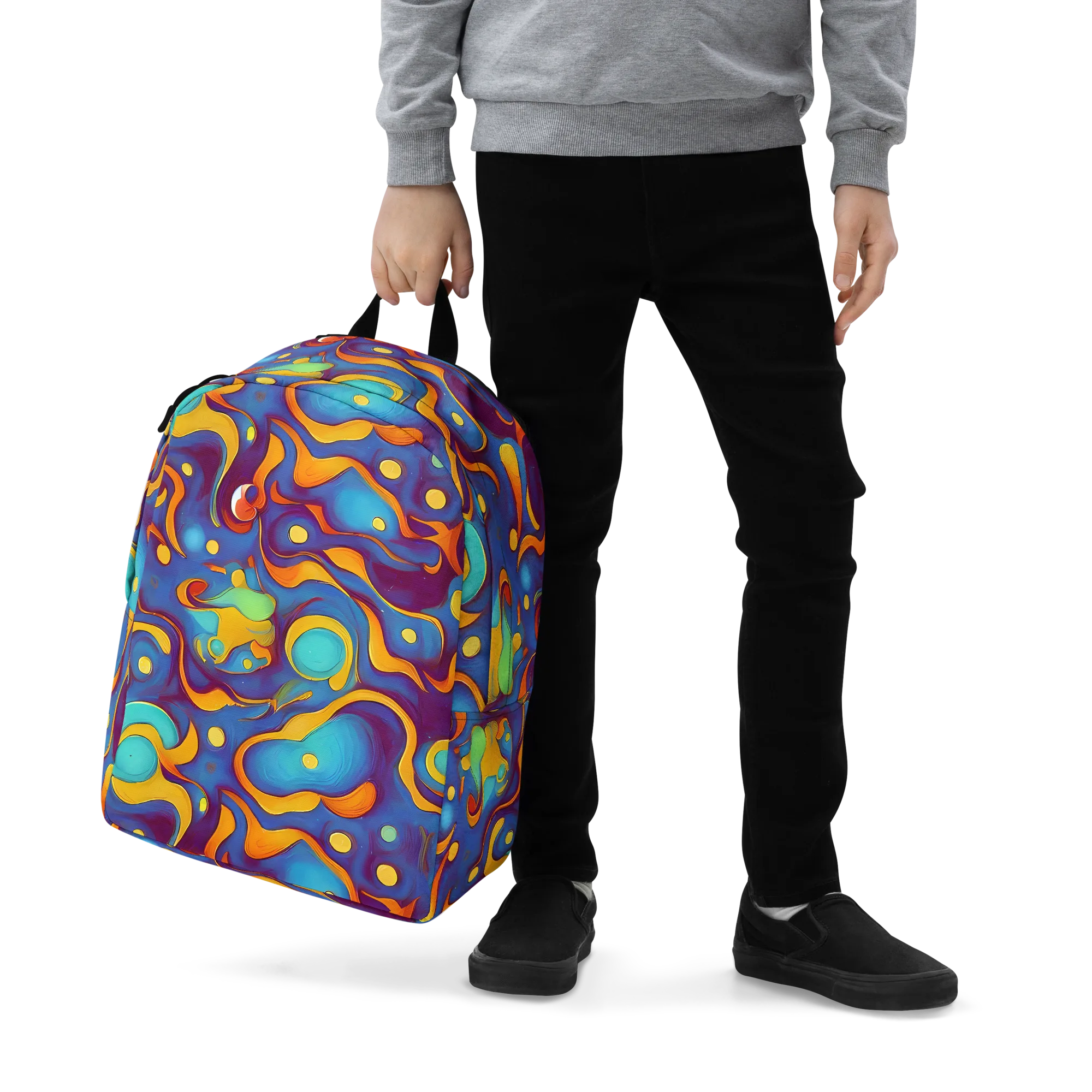 Pelton Swirl on Minimalist Backpack — Zoomed-in