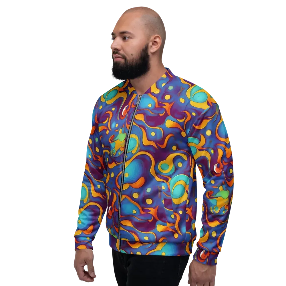 Pelton Swirl on Bomber Jacket — Left