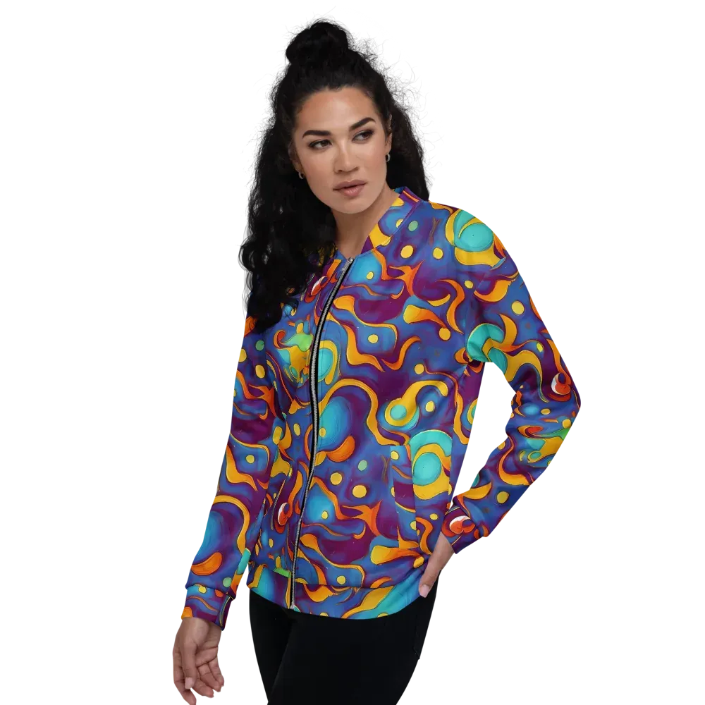 Pelton Swirl on Bomber Jacket — Left