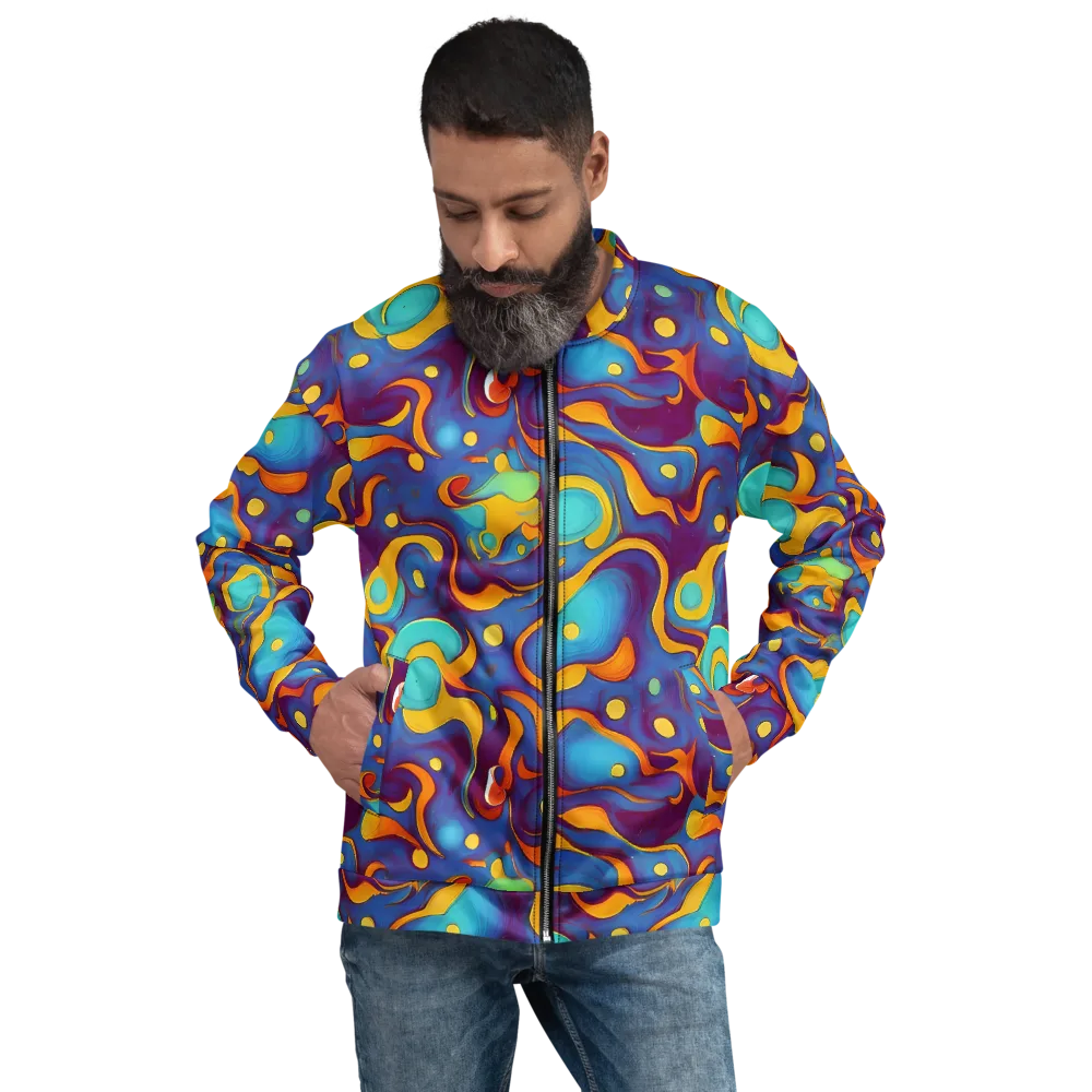 Pelton Swirl on Bomber Jacket — Front