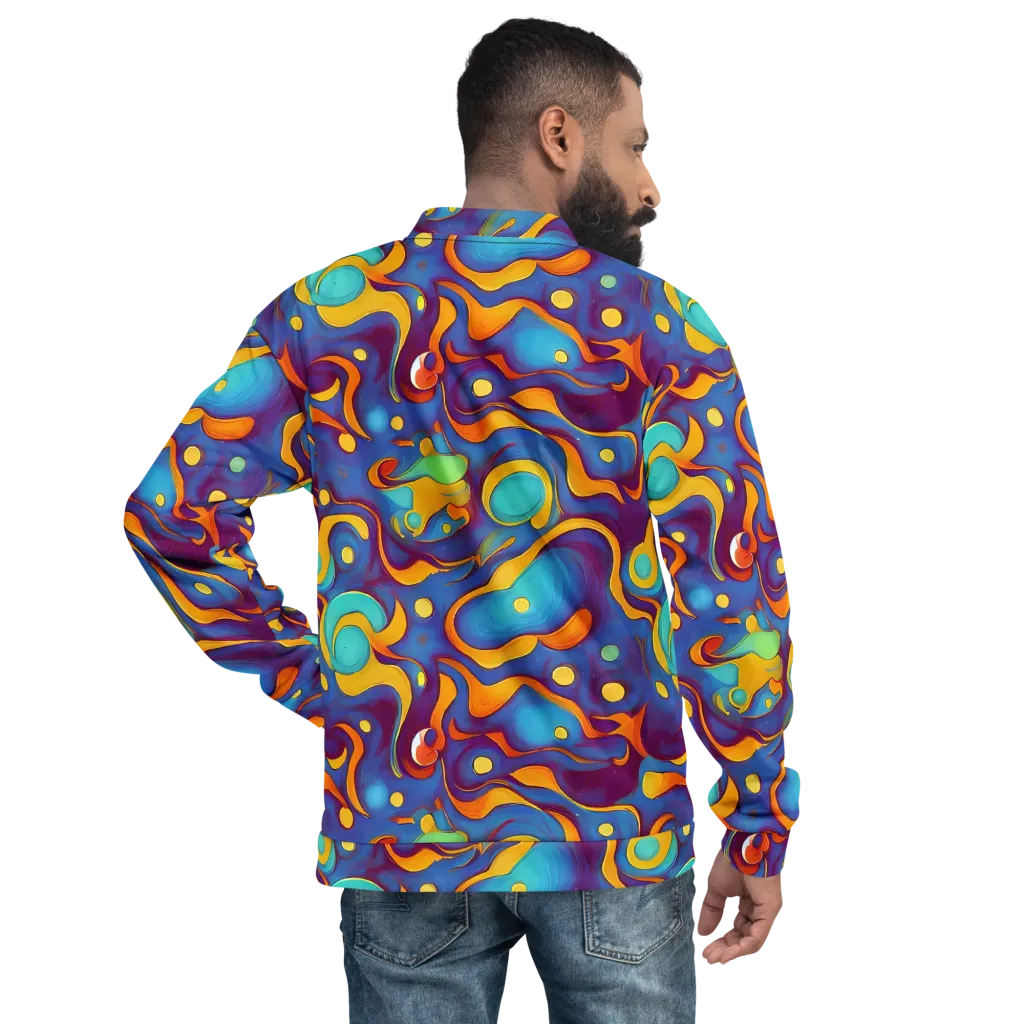 Pelton Swirl on Bomber Jacket — Back
