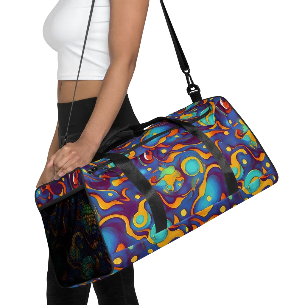 Pelton Swirl on Duffle Bag — Front
