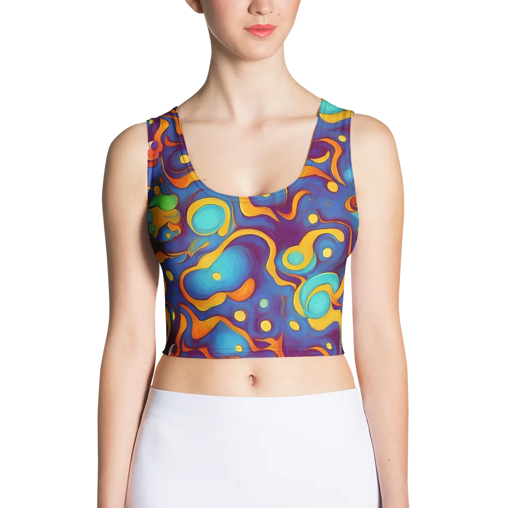 Pelton Swirl on Crop Top — Front