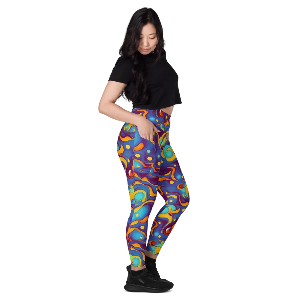 Pelton Swirl on Leggings with Pockets — Right