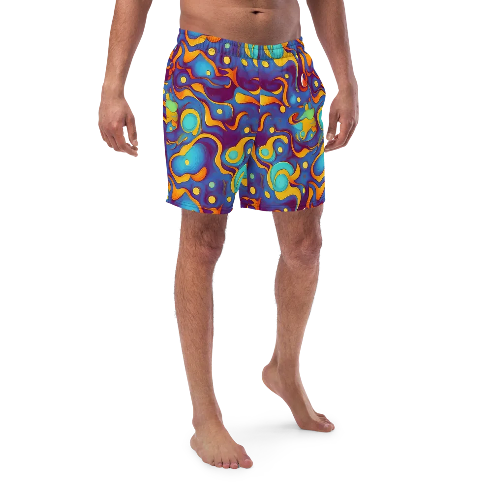 Pelton Swirl on Swim Trunks — Front